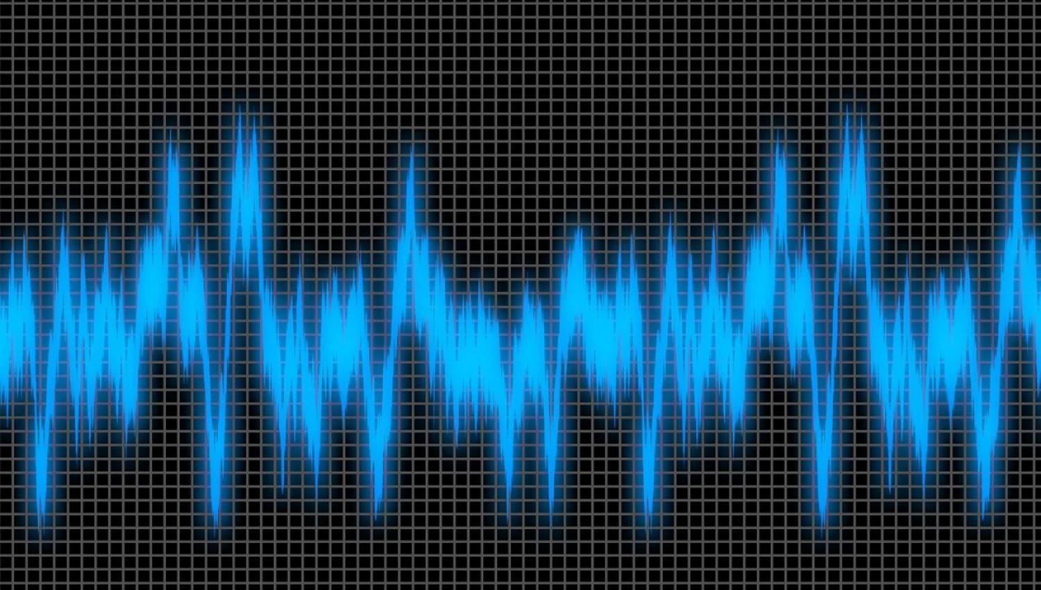 A chart showing sound waves